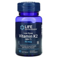 Vitamin K2 MK-7 45 mcg, Low Dose 90 softgels Life Extension