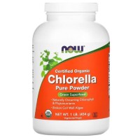 Chlorella Powder, Organic 454g Now foods