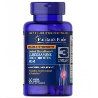 Força Dupla Glucosamina, Condroitina & MSM Joint Soother 60caps Puritan's Pride