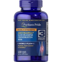 Força Dupla Glucosamina, Condroitina & MSM Joint Soother 120caps Puritan's Pride