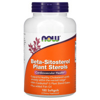 Beta-Sitosterol Plant Sterols, 180 Softgels Now foods