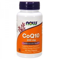 Coq10 200mg 60veg caps NOW Foods