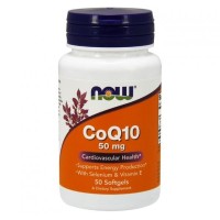 CoQ10 50mg + VIT E  50 Softgels Now Foods