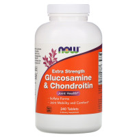 Glucosamine & Chondroitin, 240 Tablets Now foods