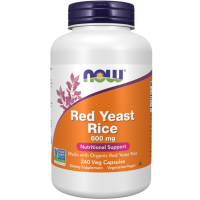 Red Yeast Rice, 600 mg, 240 Veg Capsules Now foods
