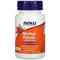 METHYL Folate 1.000mcg 90tablets NOW Foods
