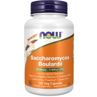 Saccharomyces Boulardii, 5 Billion CFU, 120 Veg Capsules Now foods