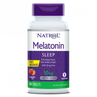 Melatonin 10mg. Fast Dissolve 60 Tabs NATROL Vencimento 31/01/22