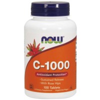 C 1000 Vitamina 100 tablets Now Foods