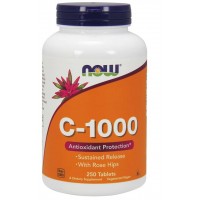 C 1000 Vitamina  250 tablets Now Foods