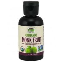 Organic Monk Fruit Zero Calorie Sweetener 59ml NOW Foods