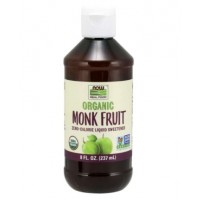 Organic Monk Fruit Zero Calorie Sweetener 237ml NOW Foods