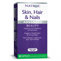 Skin Hair Nails Advanced  Beauty, Capsules, 60ct Natrol