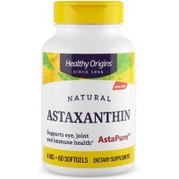 Astaxanthin 4 mg (AstaPure) 60 softgels Healthy Origins