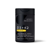 Vegan D3 250mcg (10000iu) + Vitamin K2 100mcg (60 veggie softgels) SR