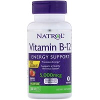 Vitamina B-12 5000mcg F/D 100 tabs NATROL