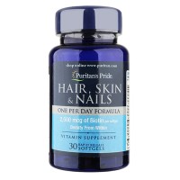 Hair Skin Nails ONE PER DAY FORMULA 30 softgels Puritans