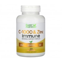 Vitamina C 1,000 and Zinc Immune 120 vcaps